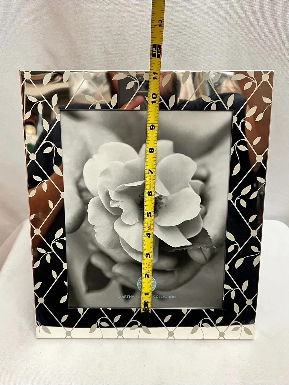Martha Stewart Collection Petal Trellis Silver Plated 8x10 Picture Frame Floral